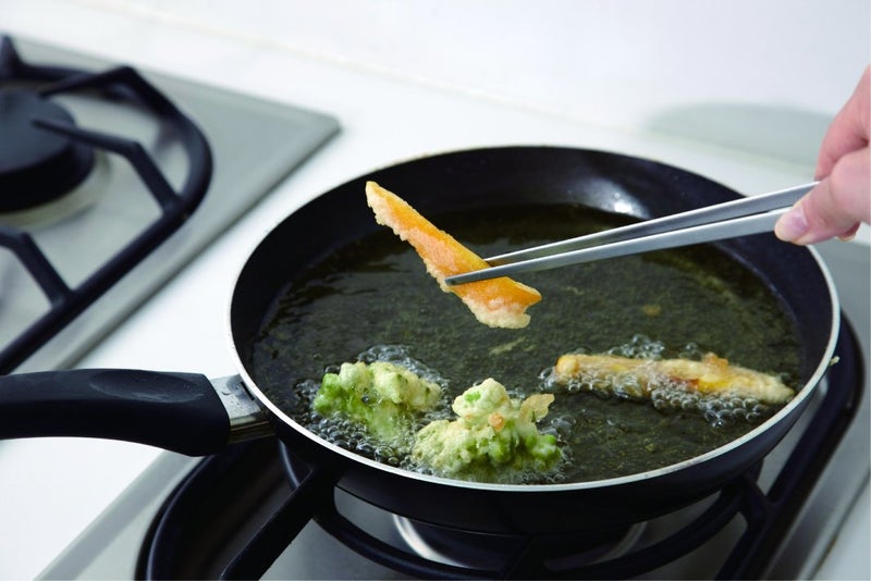 Yoshikawa EAtoCO AS0029 Vegetable Chopsticks  Tongs  Pottery  Fry  Stainless Steel  Width 0.7 x Length 9.8 inches (1.7 x 25 cm) - Image 3